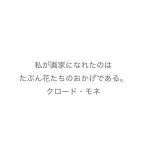 クロードモネ◎アジサイ 花言葉「移り気」