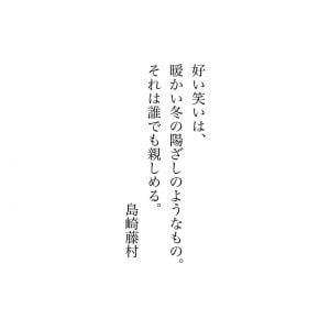 島崎藤村◎サザンカ 花言葉「ひたむきさ」