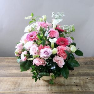 お任せしてもいつもすごく可愛いお花を用意いただけるので安心です。