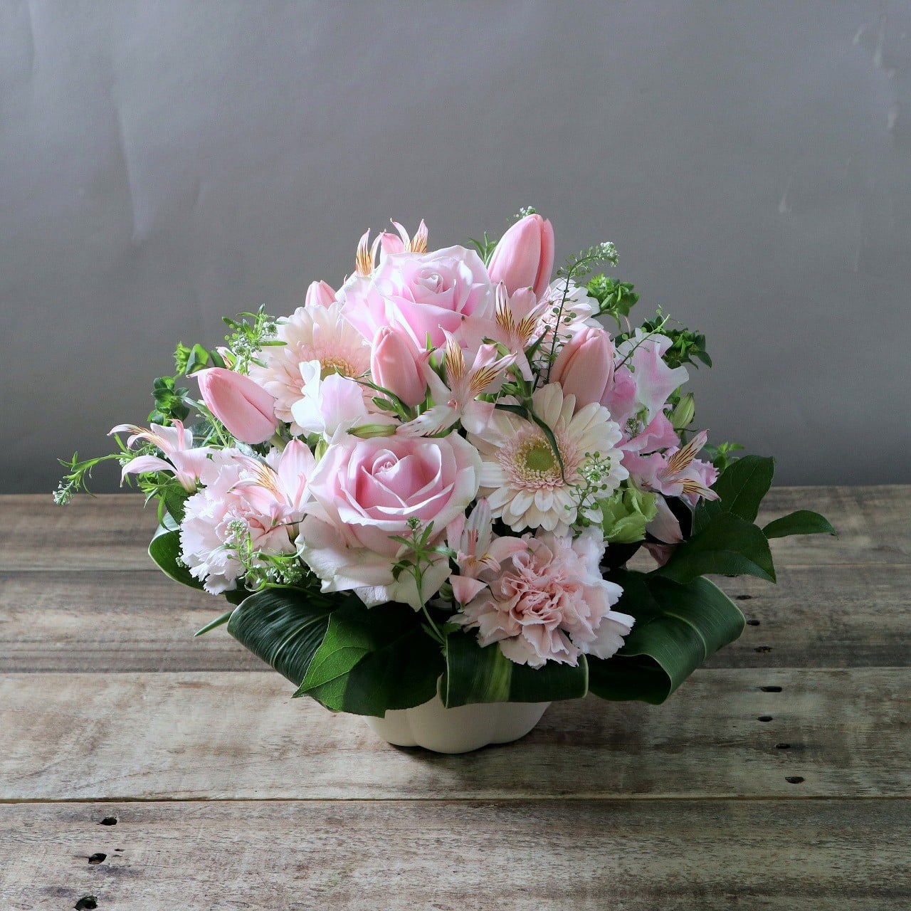 卒園式の花 保護者から先生へ