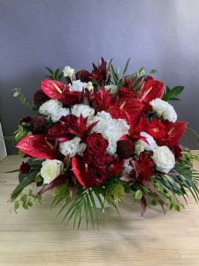 開業御祝いのアレンジメント お届け実例写真