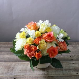 大好きなバラで一杯にしてもらい喜んでいました。