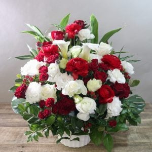 【母の傘寿のお祝いに】お花がみんなの気持ちをつなげてくれました。