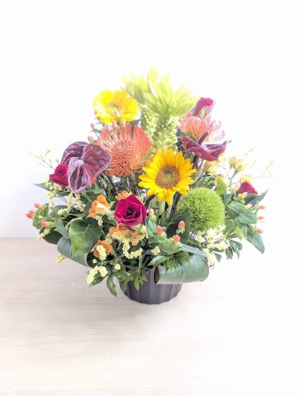 【発表会の祝い花】お教室の先生のイメージにぴったりです。