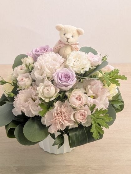 【ワンちゃんへ】いくつか供花を頂いた中でダントツの素敵なアレンジメント