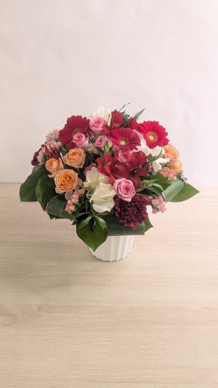 【還暦祝いの花】理想通りの出来栄えで感動しました