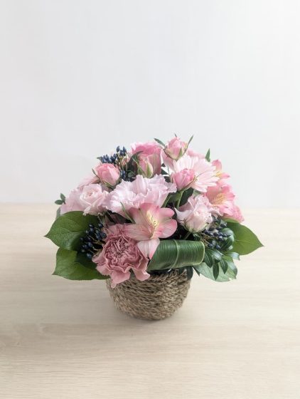 【お母さんの誕生日の花】花色も綺麗なピンクで華やかでとても嬉しかったみたいです。